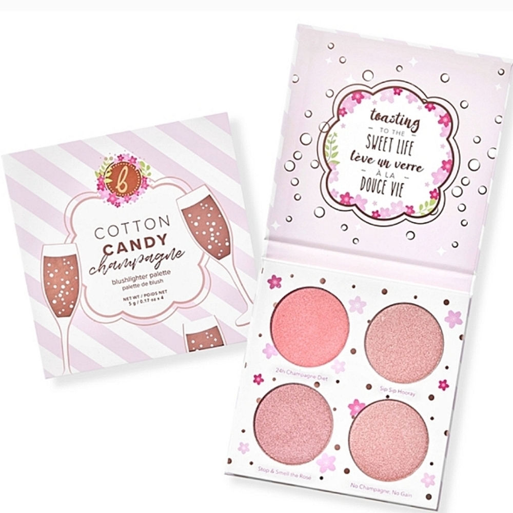 2 x Beauty Bakarie Cotton Cady Champagne Blushlighter Palette